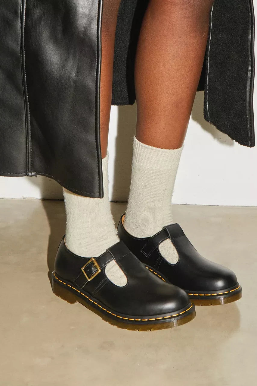 Polley Smooth Leather Mary Janes Footwear Dr. Martens