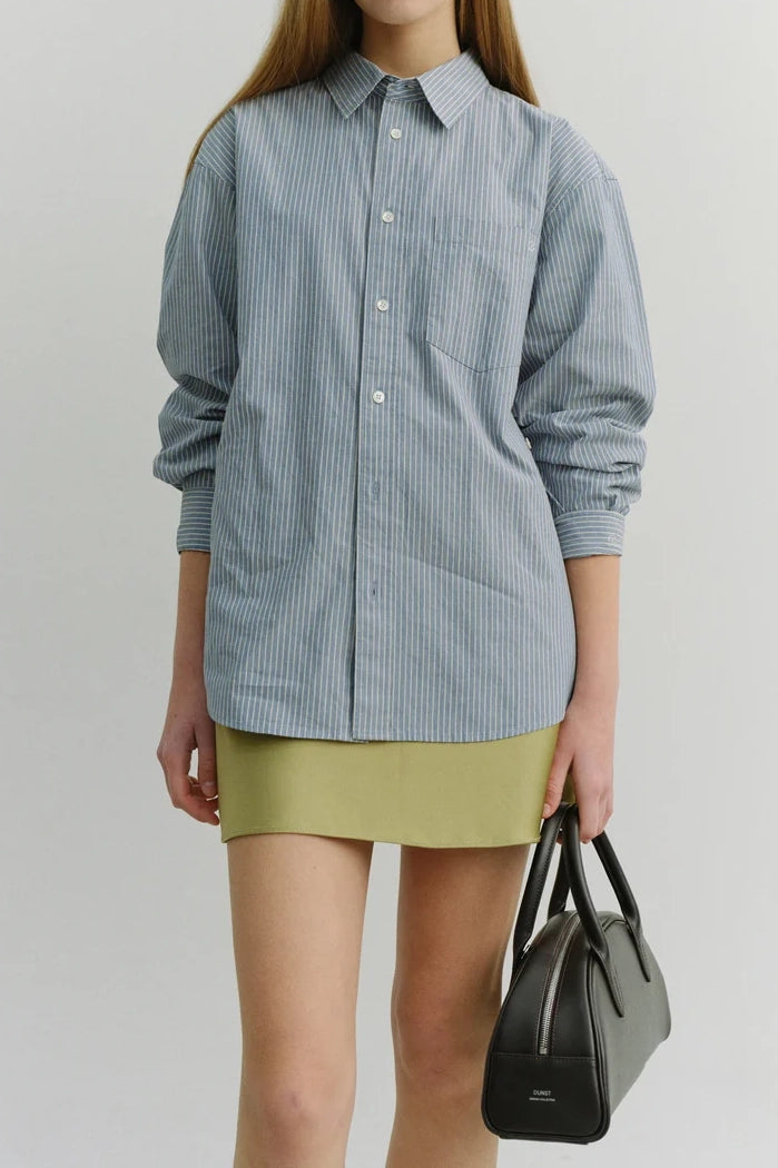 Unisex 2-Way Oversized Striped Shirt – Hill's Dry Goods