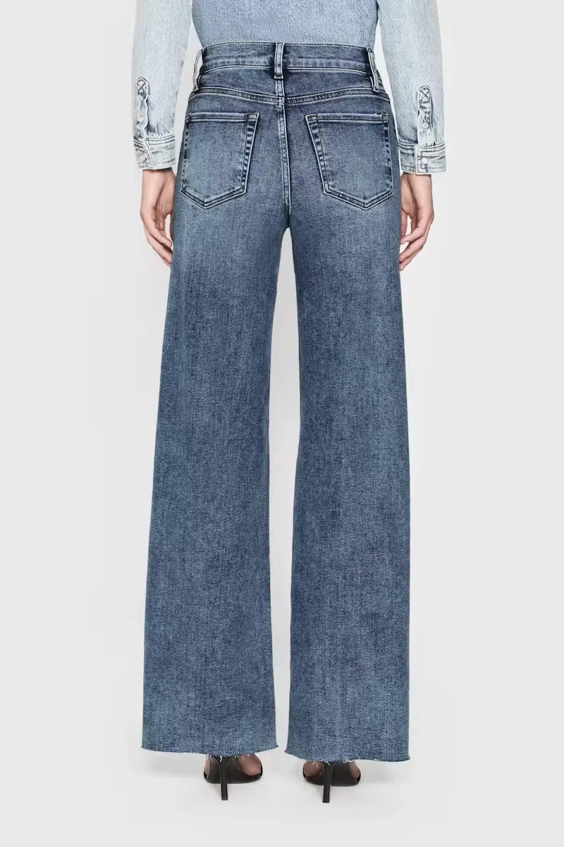 Le Slim Palazzo Raw Hem Pants FRAME