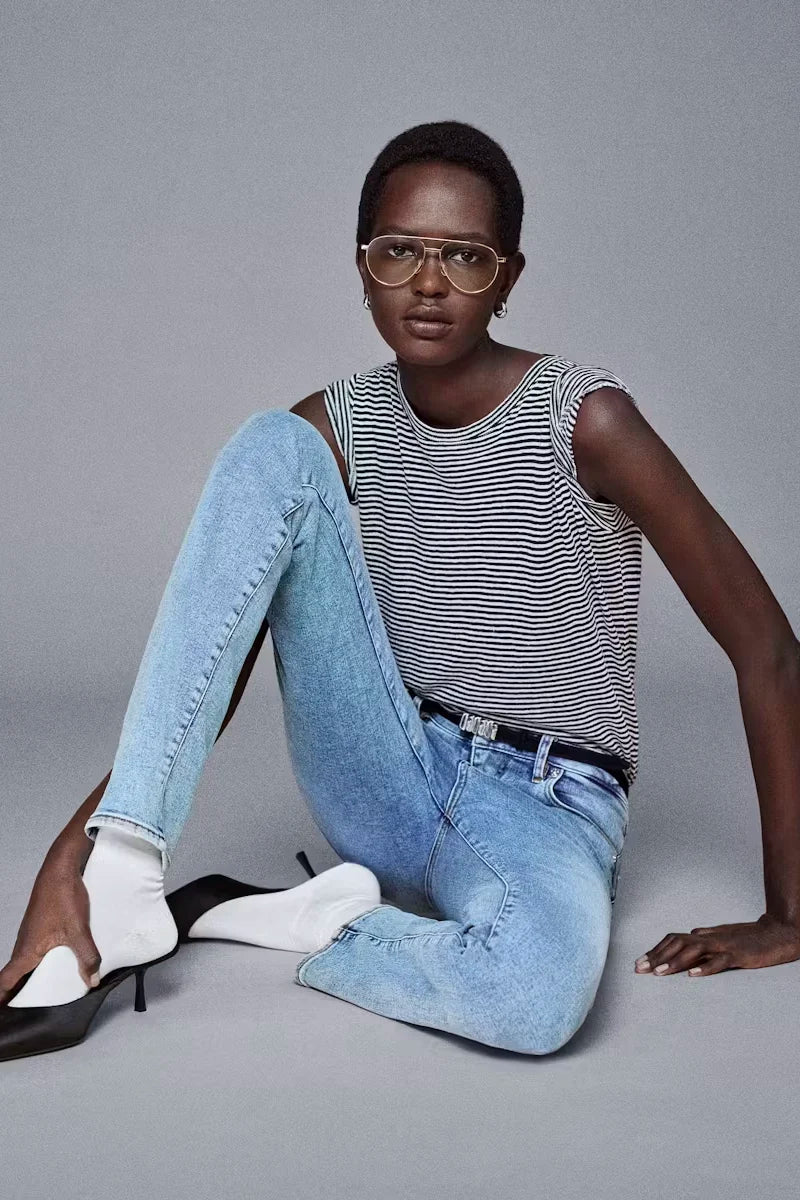 The Linen Baby Tee Tops FRAME
