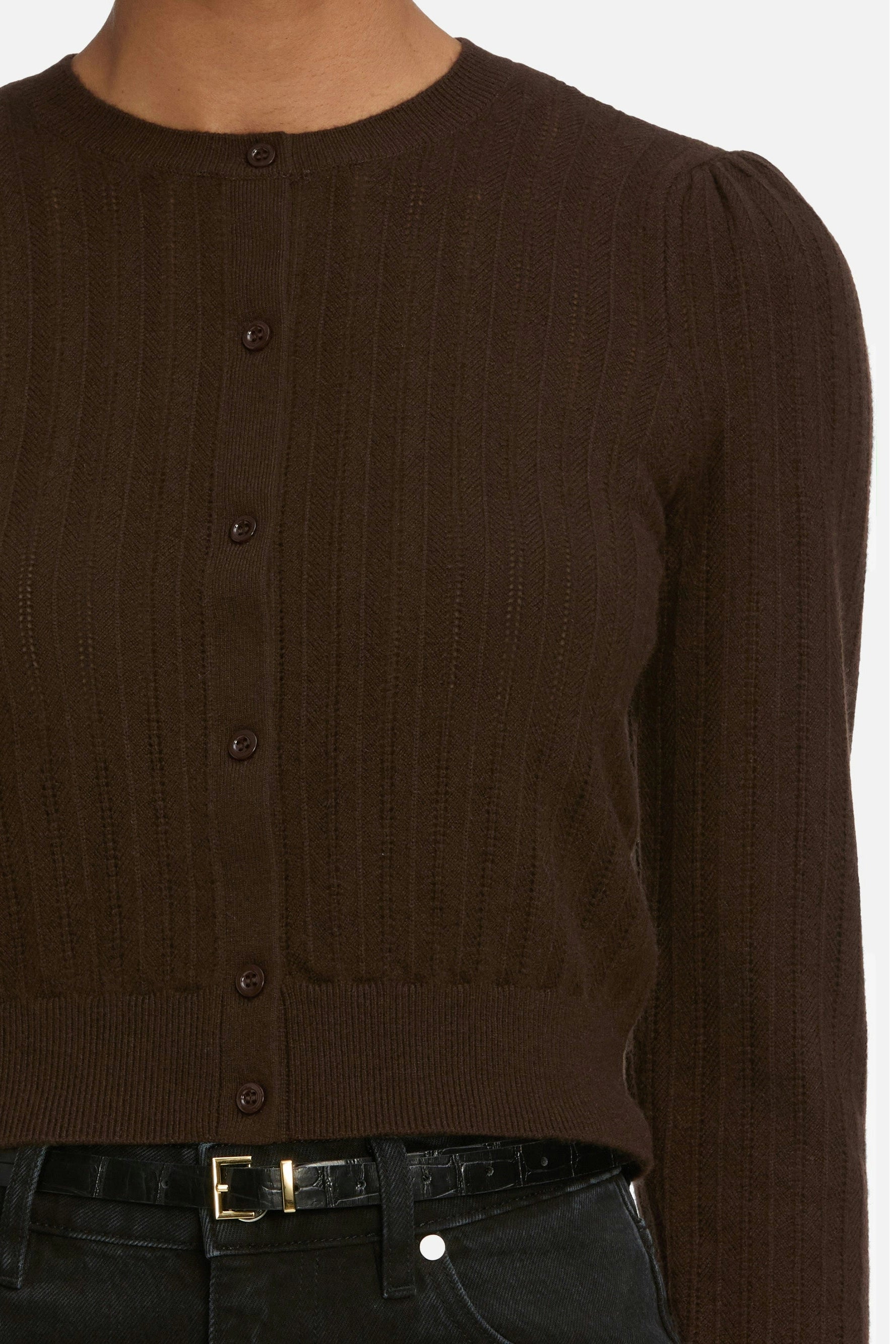 The Ladder Pointelle Cardi Sweaters & Knits FRAME