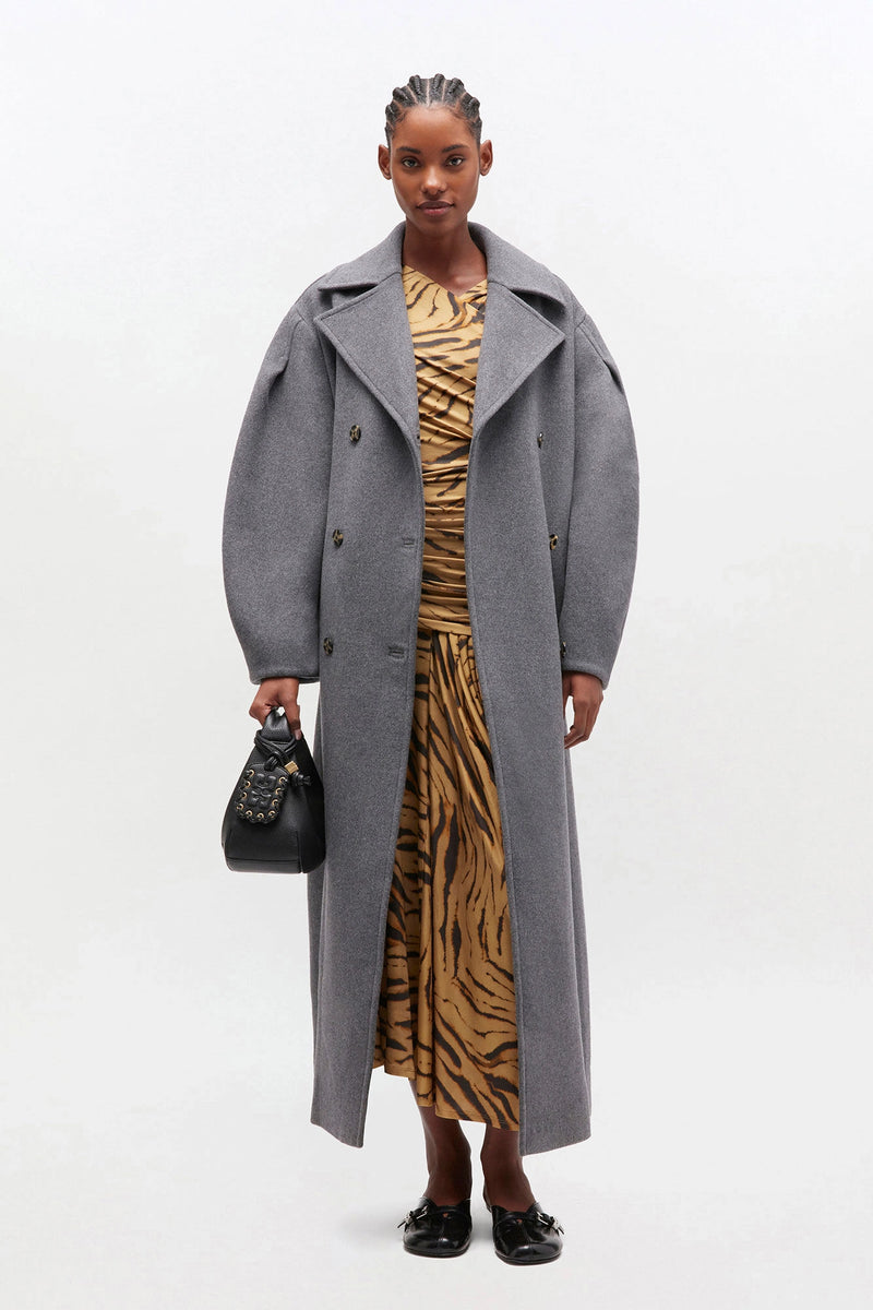 Grey Wool Peacoat Oversized – Hill's Dry Goods