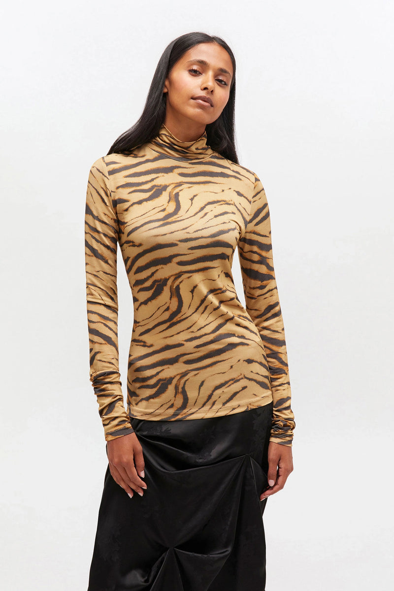 Zebra Print Jersey Turtleneck – Hill's Dry Goods