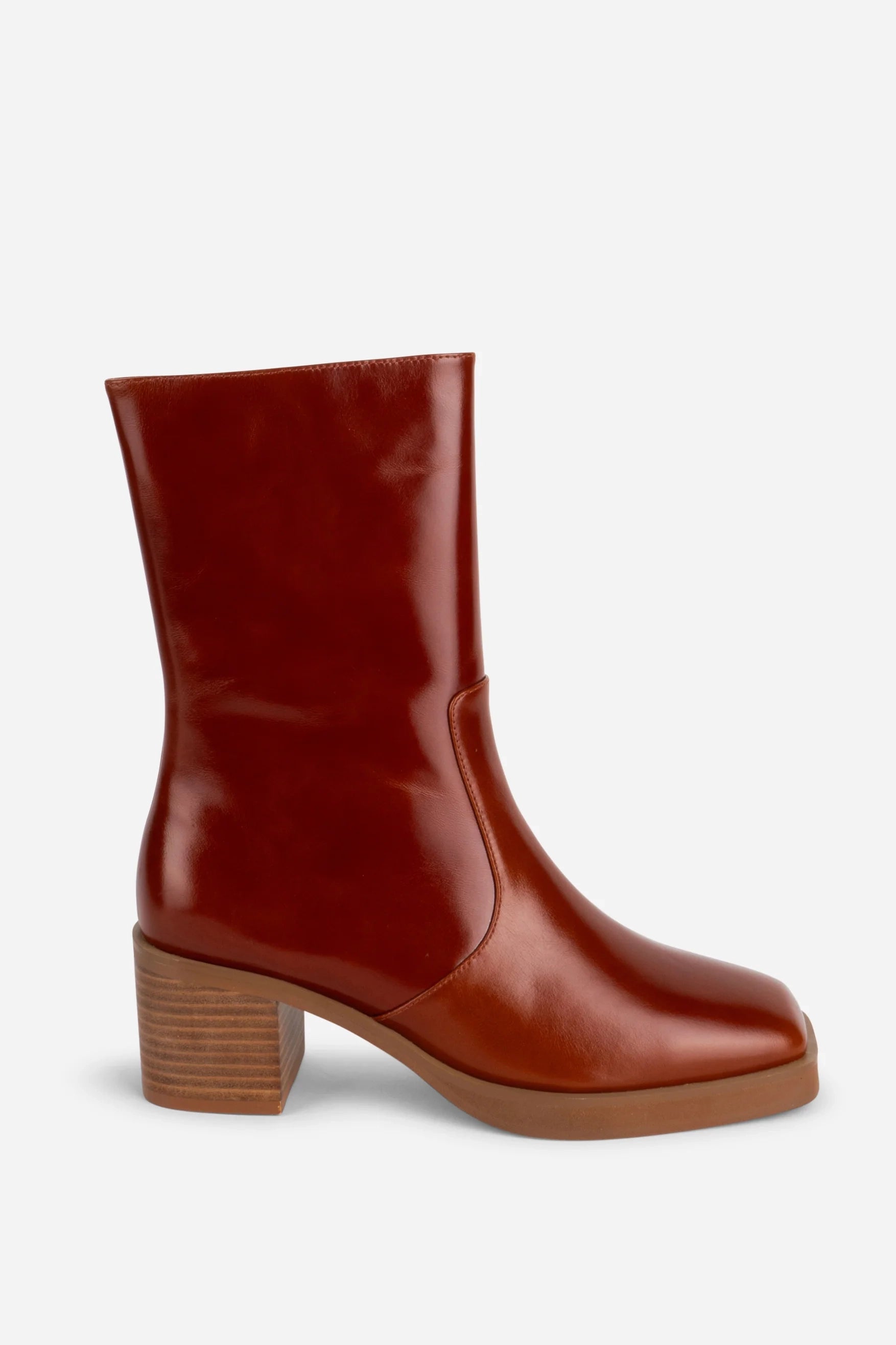 Norfolk Stacked Heel Ankle Boot Footwear Intentionally Blank