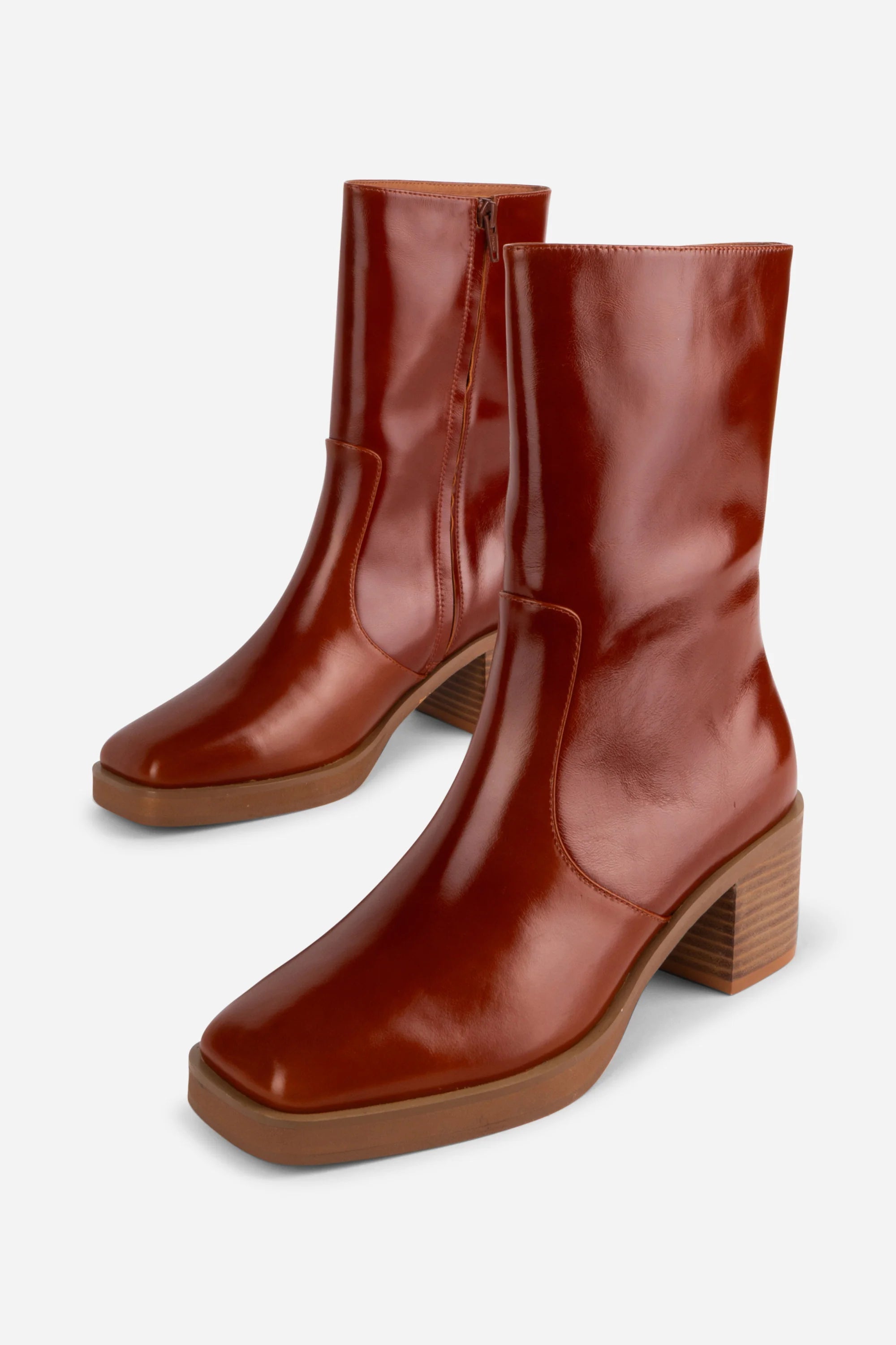 Norfolk Stacked Heel Ankle Boot Footwear Intentionally Blank