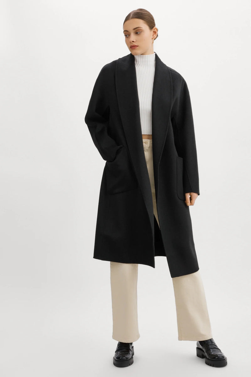Thara Shawl Collar Coat – Hill's Dry Goods
