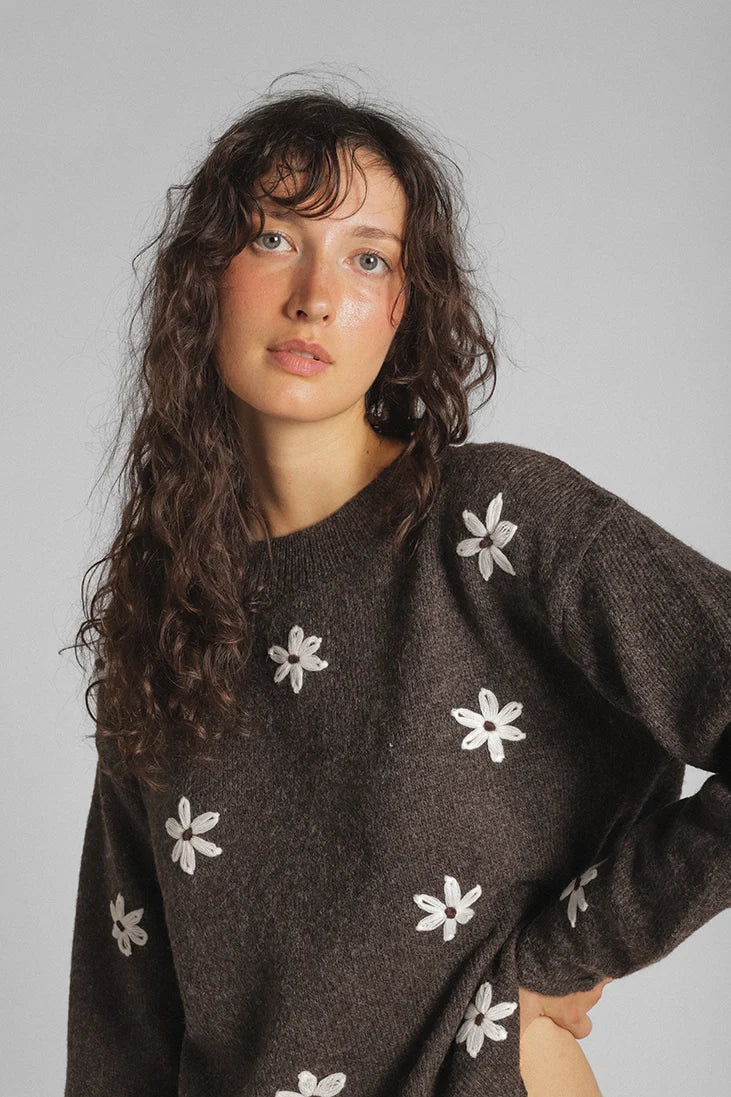 Aiden Daisy Crewneck Pullover Sweaters & Knits Lyla + Luxe