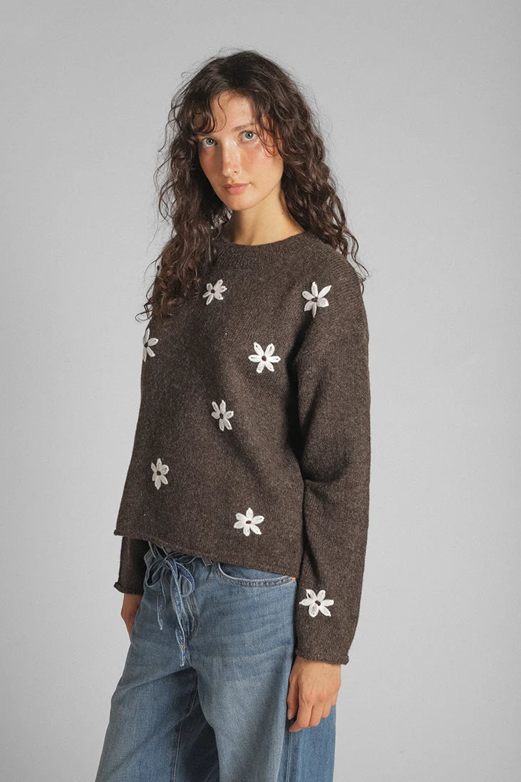 Aiden Daisy Crewneck Pullover Sweaters & Knits Lyla + Luxe