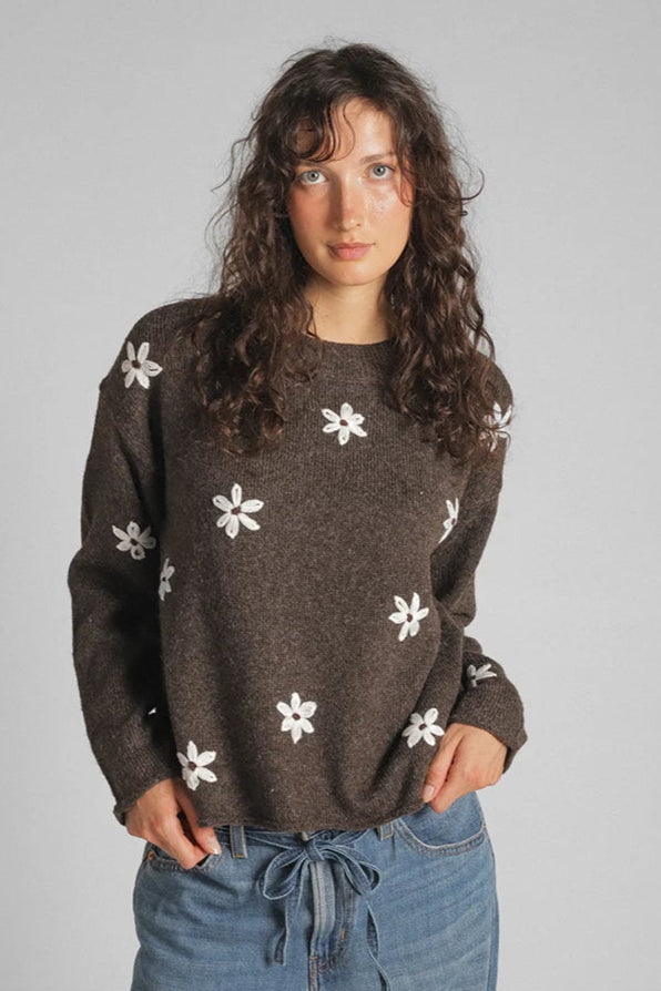 Aiden Daisy Crewneck Pullover Sweaters & Knits Lyla + Luxe