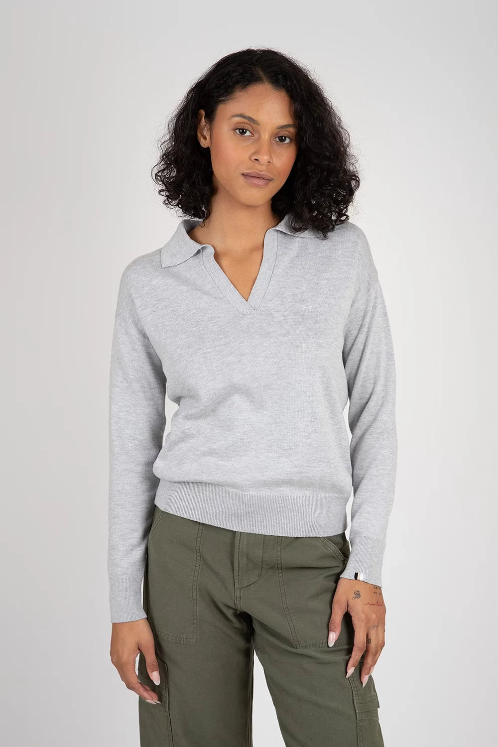 Bianca Polo Sweaters & Knits One Grey Day   