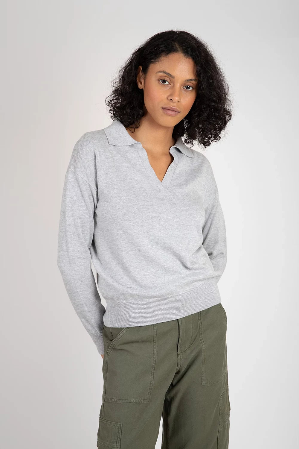 Bianca Polo Sweaters & Knits One Grey Day   