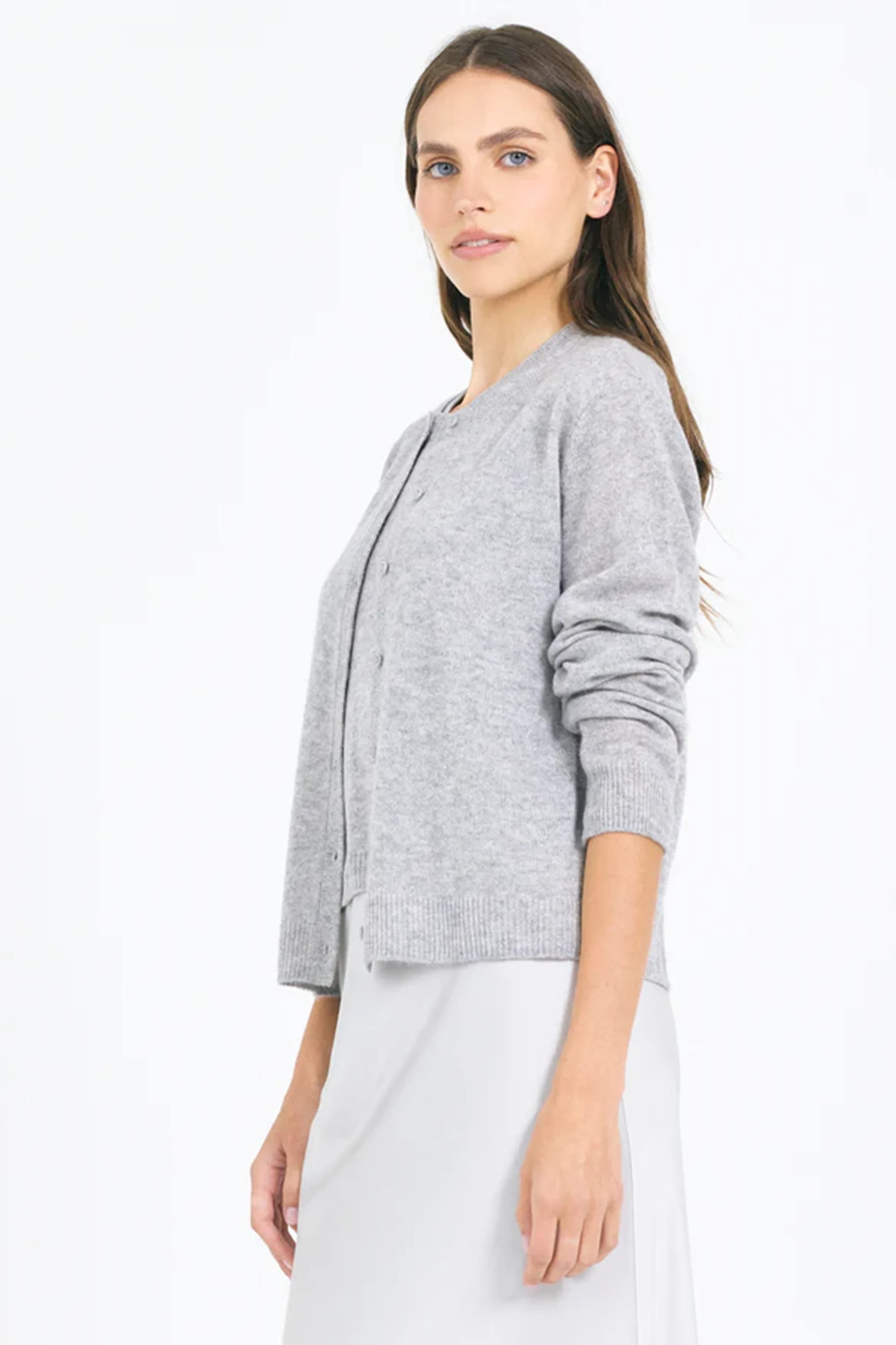 Forbes Cashmere Cardigan Sweaters & Knits One Grey Day