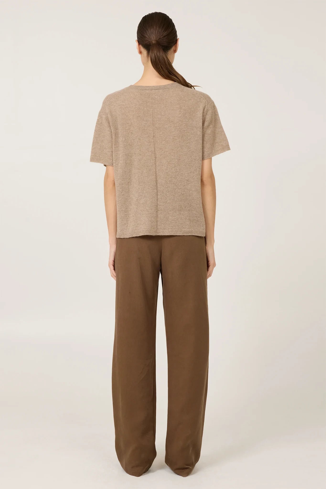 Sloane Cashmere T-shirt Sweaters & Knits One Grey Day