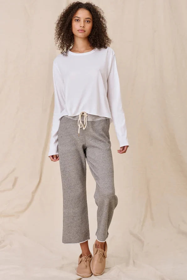 The Long Sleeve Crop Tee T-Shirts The Great
