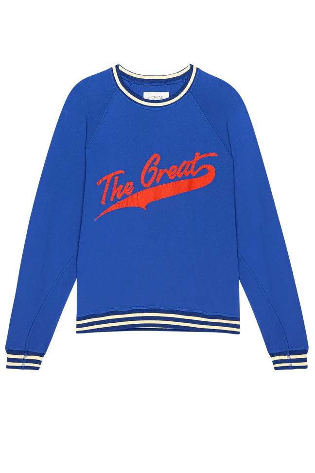 The Varsity College Sweatshirt Sweaters & Knits The Great