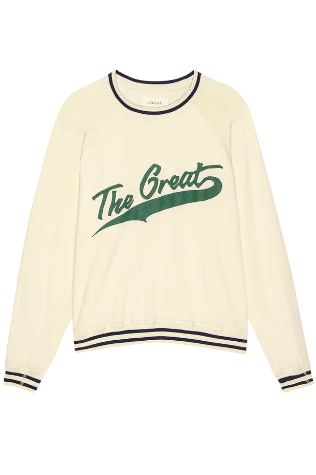 The Varsity College Sweatshirt Sweaters & Knits The Great