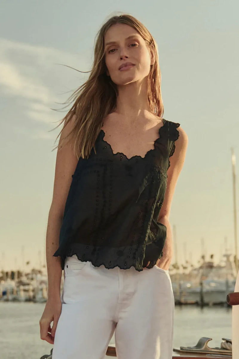 The Scalloped Eyelet Tank – Hill's Dry Goods