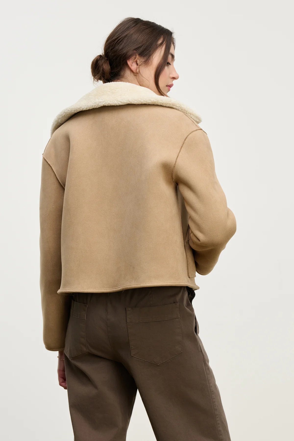 Amara Sherpa Reversible Jacket Jackets & Coats Velvet by Graham & Spencer