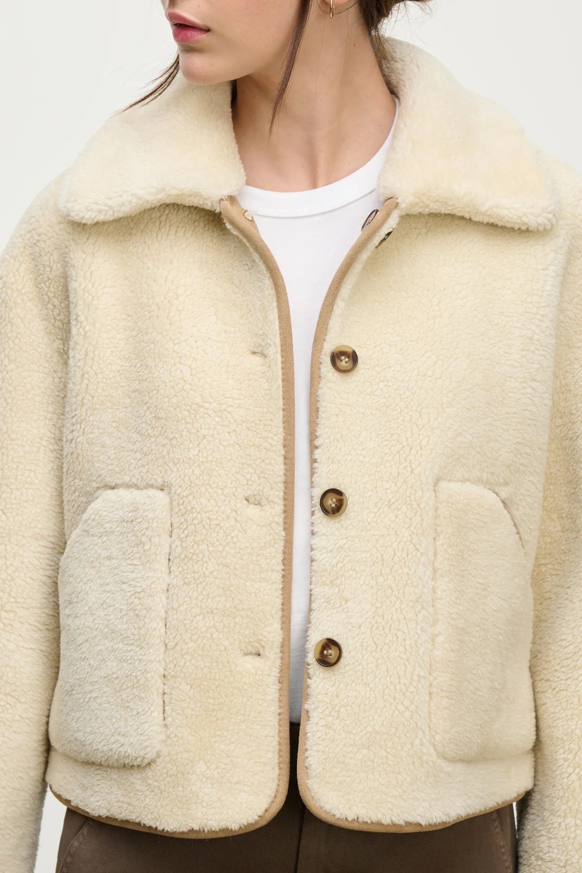 Amara Sherpa Reversible Jacket Jackets & Coats Velvet by Graham & Spencer