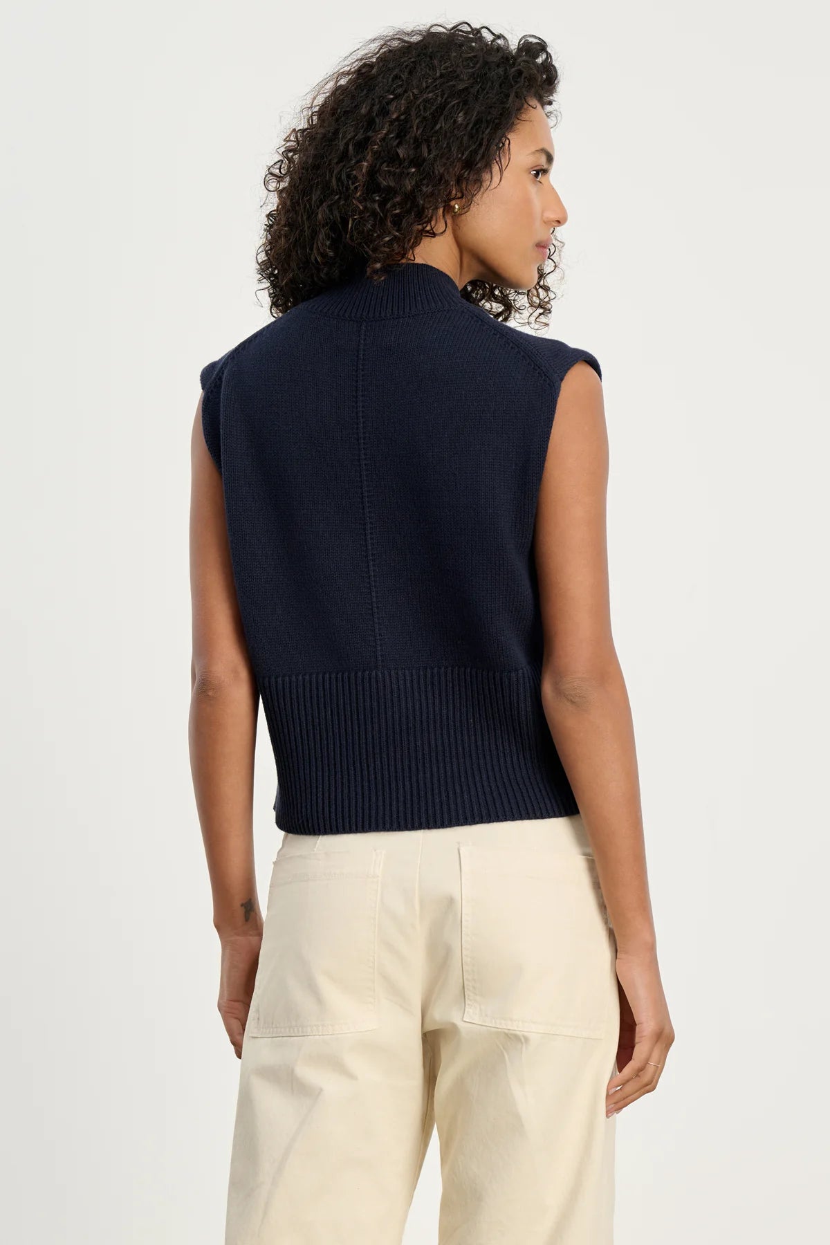 Electra Cotton Cashmere Sweater Vest Sweaters & Knits Velvet by Graham & Spencer