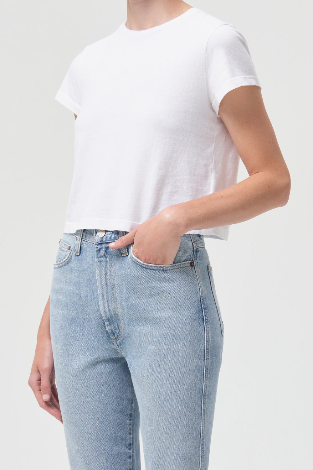 Adine Shrunken Tee T-Shirts Agolde