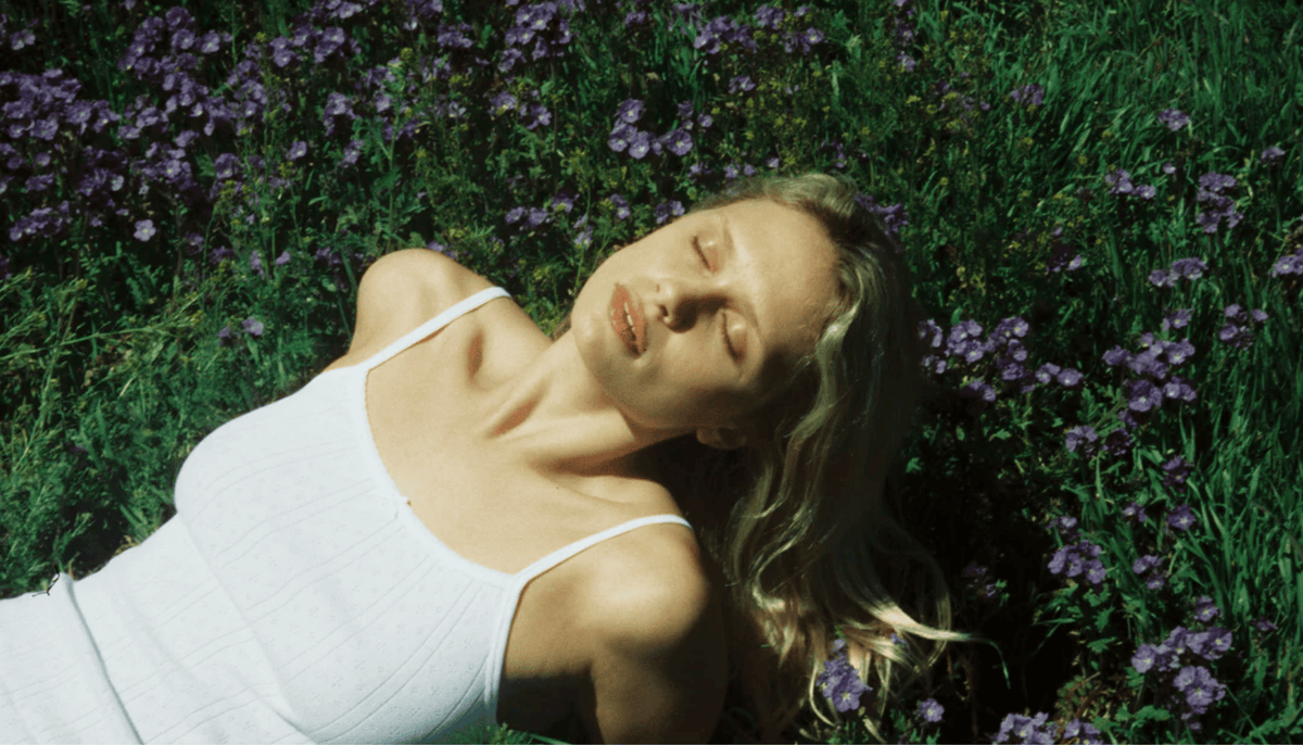 Woman in white tank