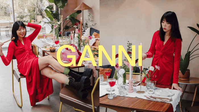 Ganni leopard campaig