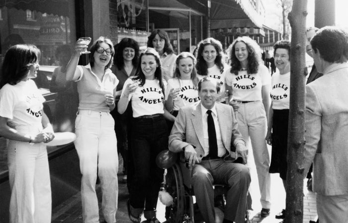 A group of woman outside of Hill's of Kerrisdale