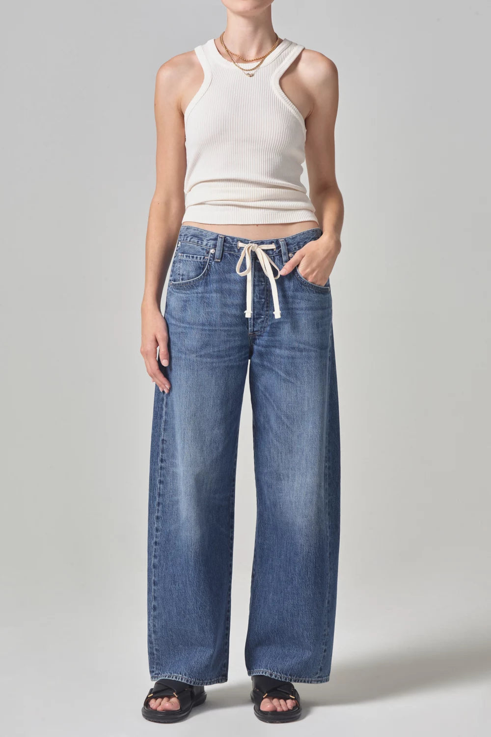Brynn Drawstring Trouser in Atlantis | Citizens of Humanity Jeans