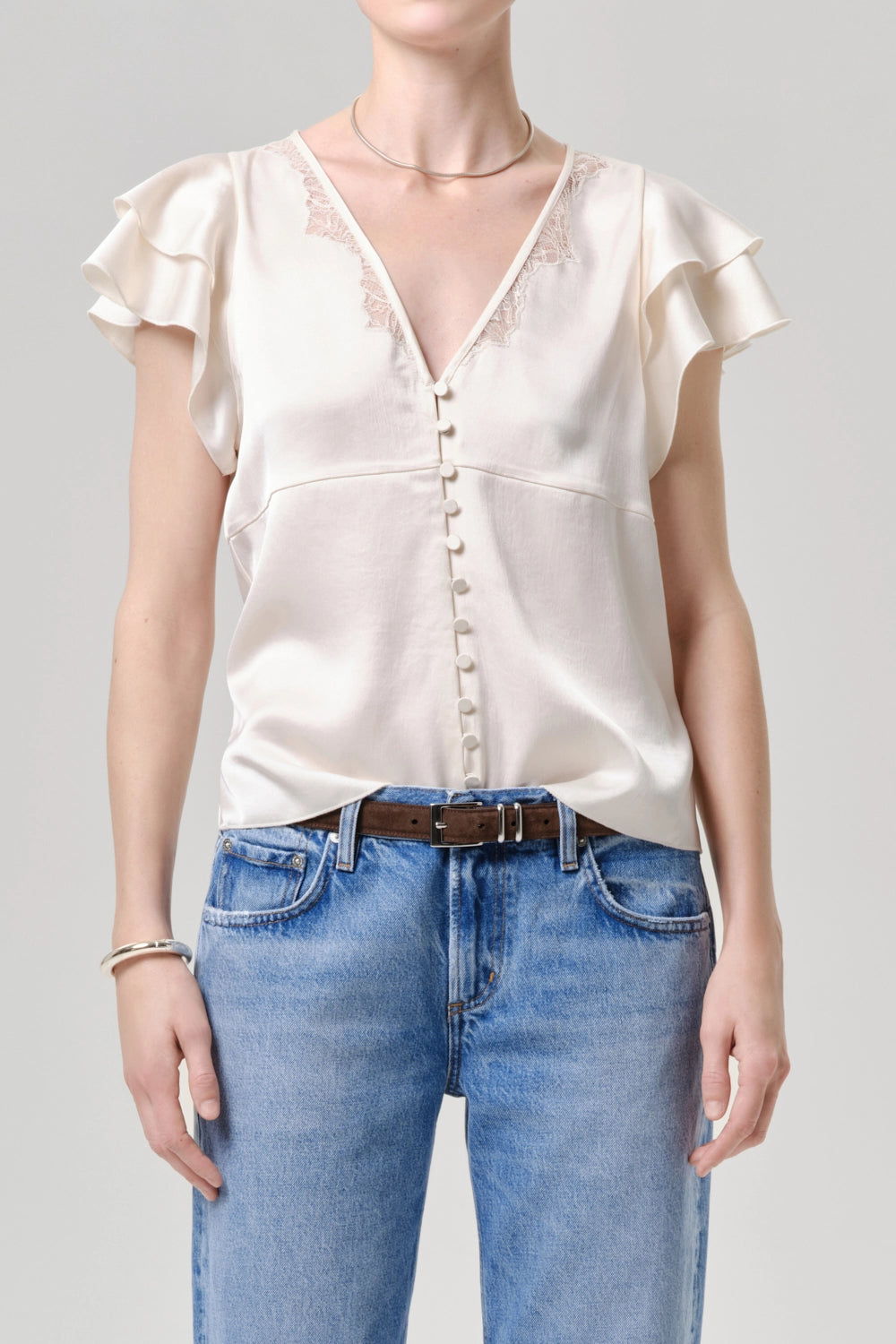 Lola Flutter Lace Sleeve Top Shirts & Tops Citizens of Humanity