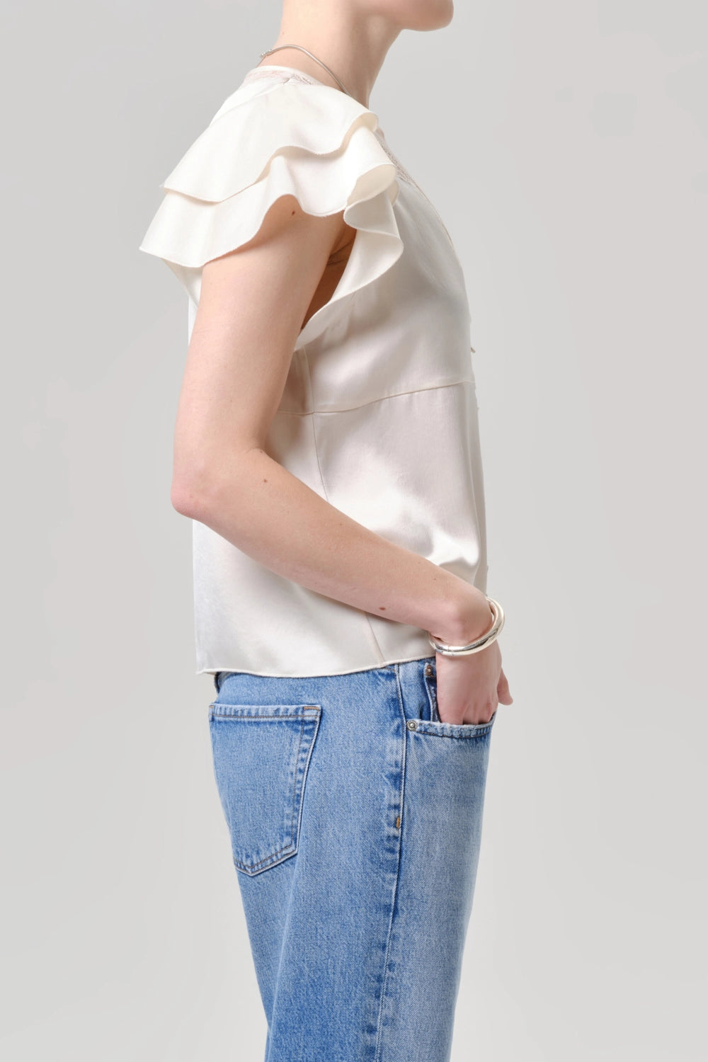 Lola Flutter Lace Sleeve Top Shirts & Tops Citizens of Humanity