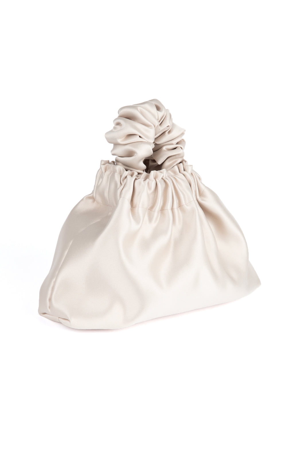    A-Bronze-Age-Halo-Scrunchie-Bag-Champagne