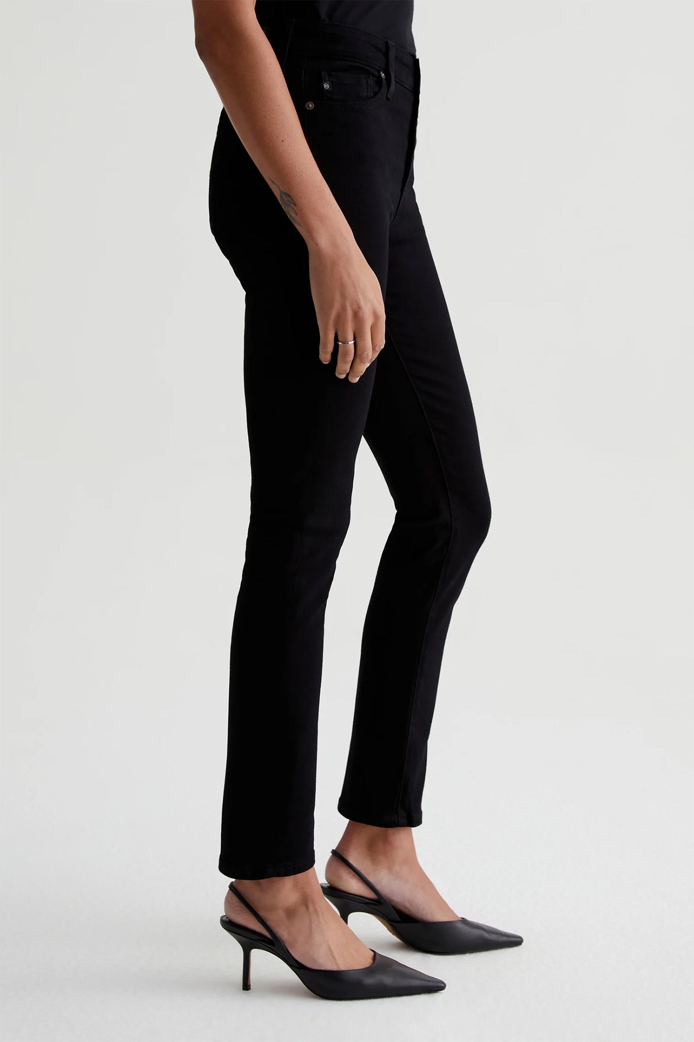 Mari High-Rise Slim Straight Pants AG   