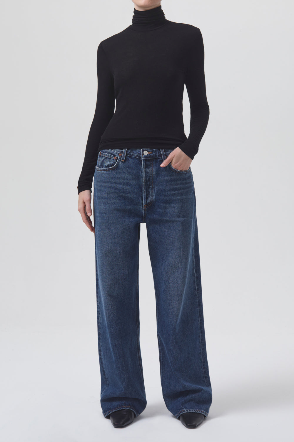    AGOLDE-Pascale-Turtleneck-Black