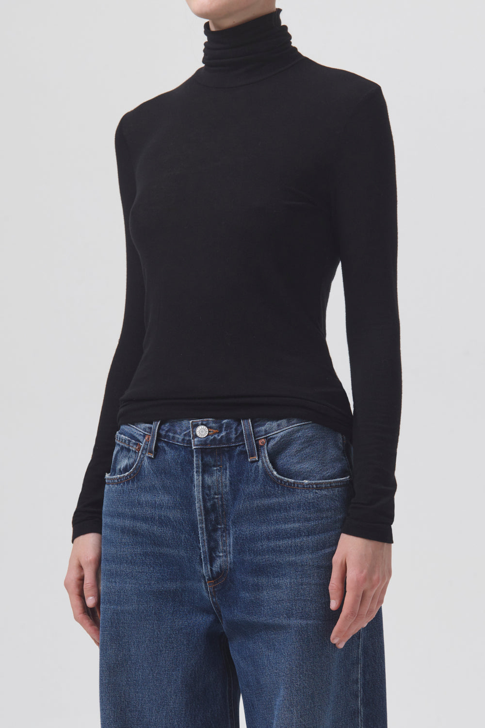    AGOLDE-Pascale-Turtleneck-Black