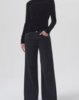 AGOLDE-Pascale-Velvet-Turtleneck-Black
