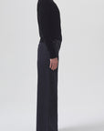 AGOLDE-Pascale-Velvet-Turtleneck-Black