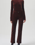 Pascale Velvet Turtleneck Tops Agolde   