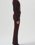 Pascale Velvet Turtleneck Tops Agolde   