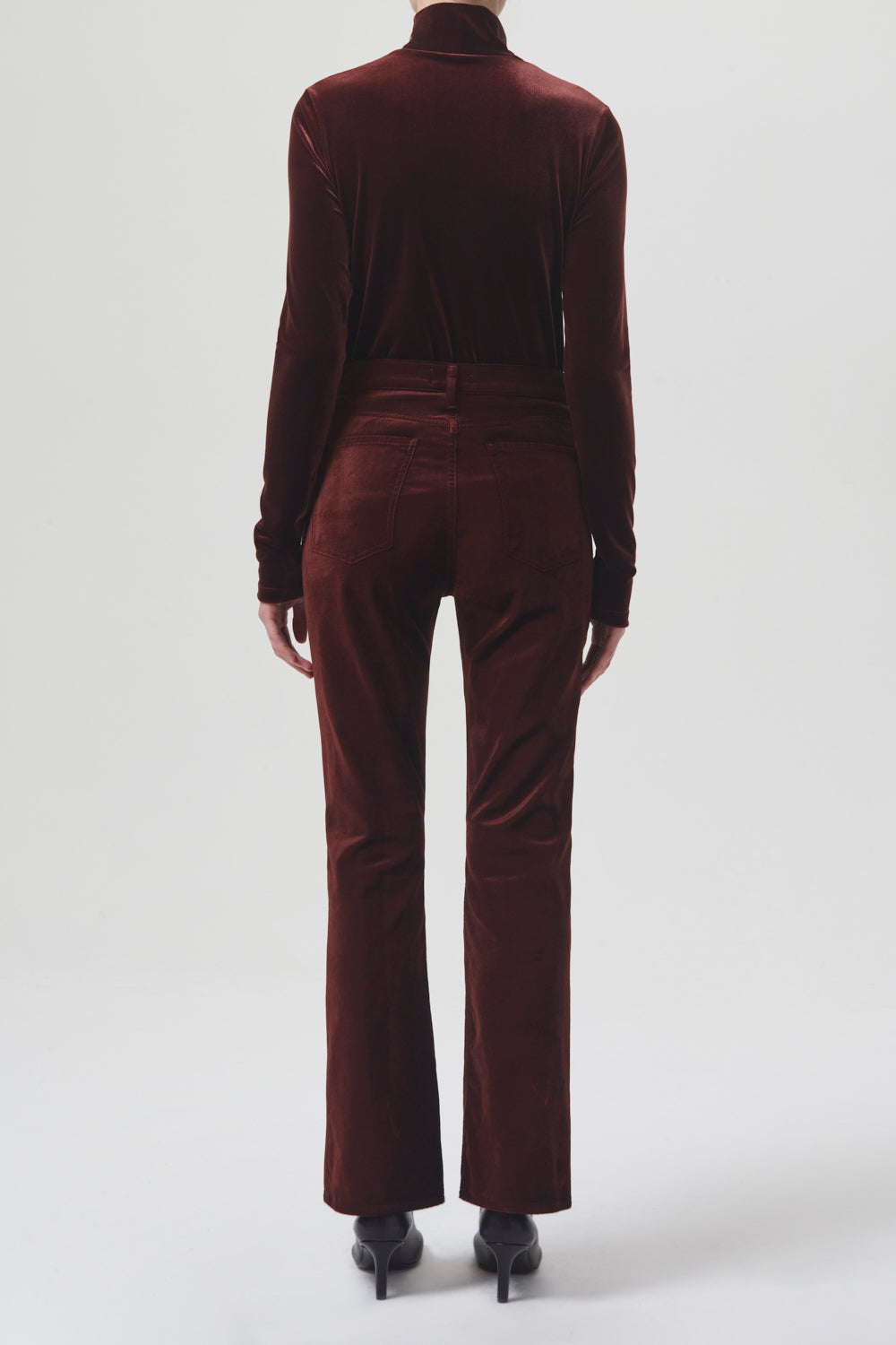 Pascale Velvet Turtleneck Tops Agolde   