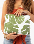 Monstera Mid Pouch Accessories Aloha   