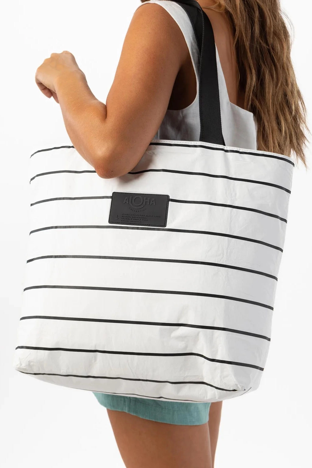 Pinstripe Day Tripper Tote Accessories ALOHA Collection