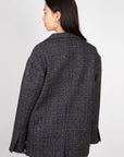    Apiece-Apart-Oversized-Blazer-Plaid-Black