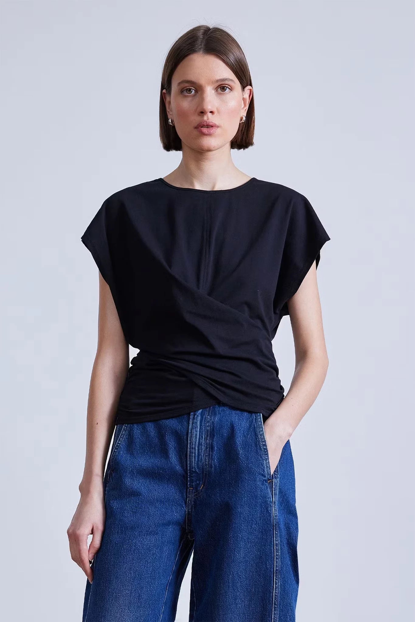 Twist Drape Tee T-Shirts Apiece Apart   