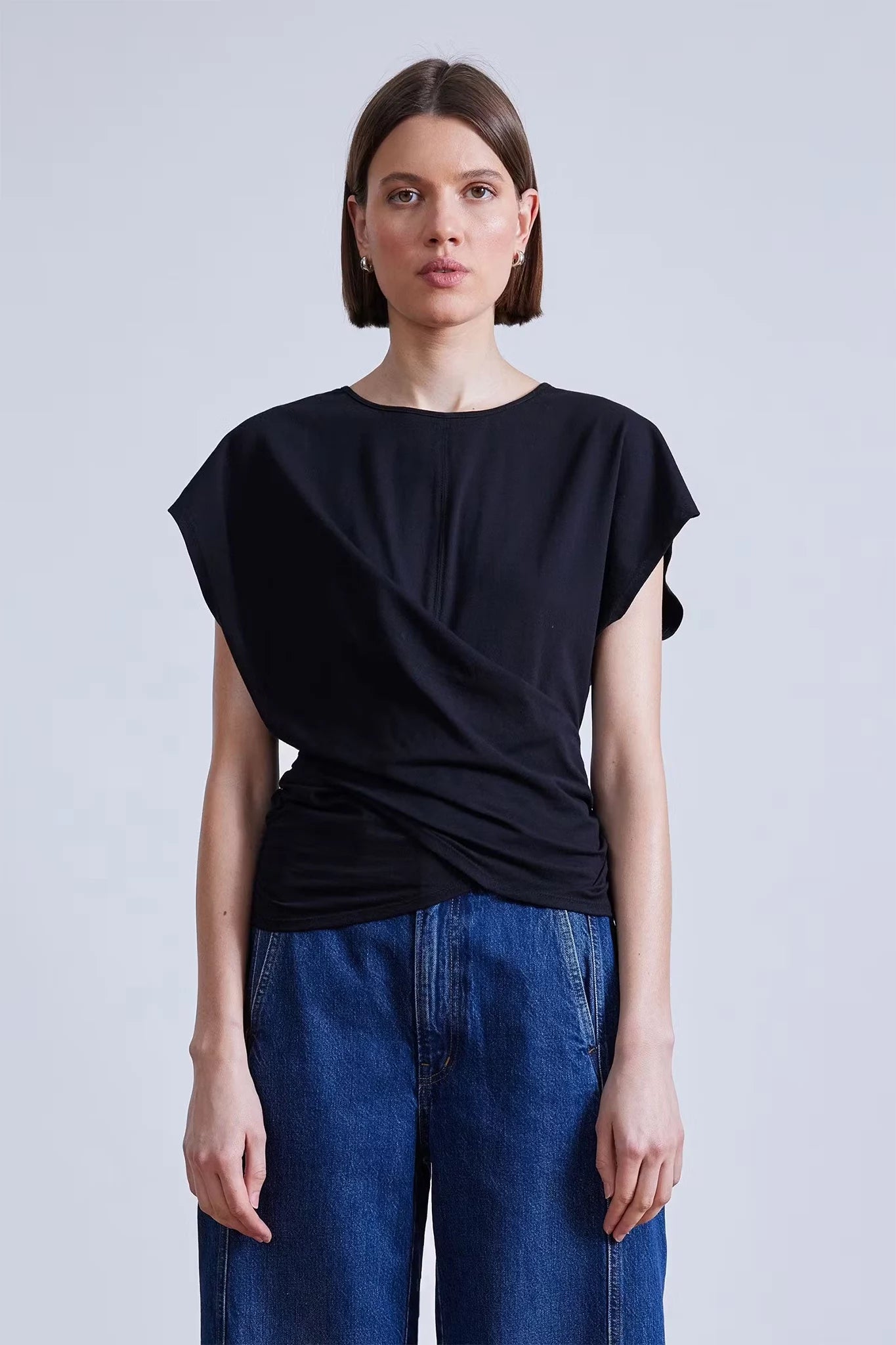 Twist Drape Tee T-Shirts Apiece Apart   