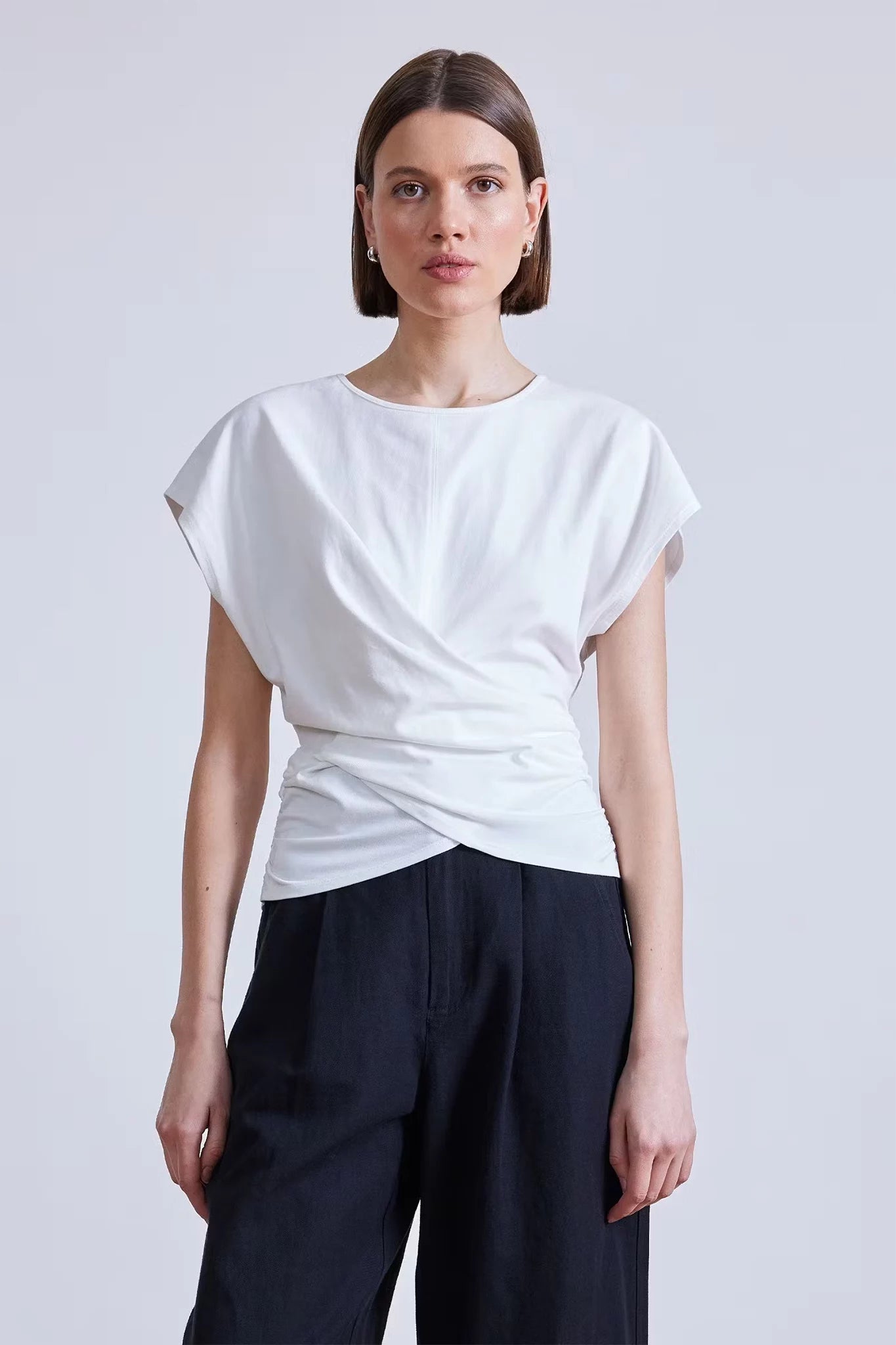 Twist Drape Tee T-Shirts Apiece Apart   