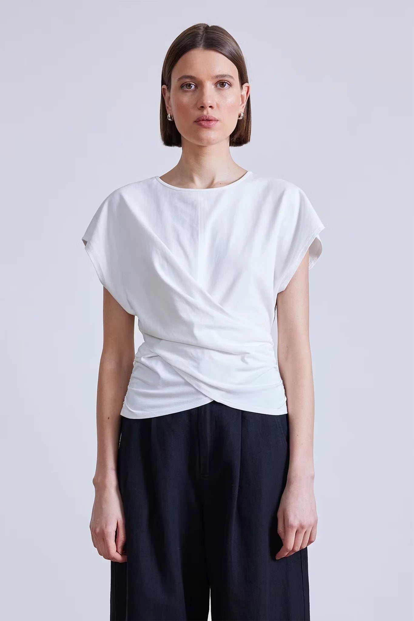 Twist Drape Tee T-Shirts Apiece Apart   
