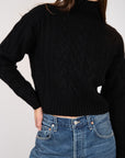    Autumn-Cashmere-Cropped-Cable-Mockneck-Ebony