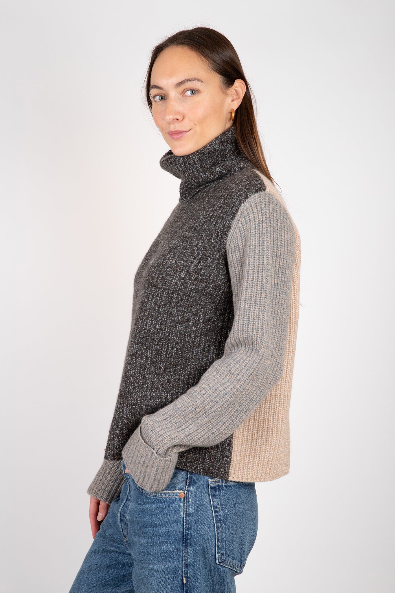 Autumn-Cashmere-Tweed-Color-Block-Turtleneck-Fatigue-Cement