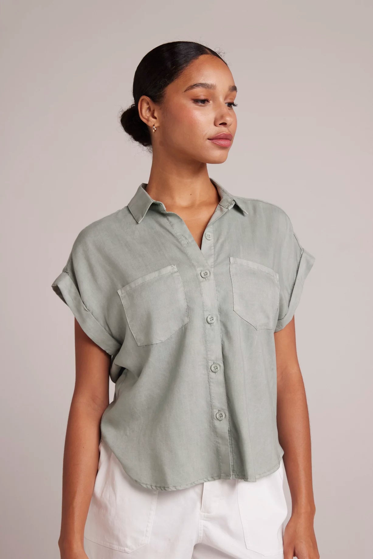 Two Pocket Short Sleeve Shirt Tops Bella Dahl   